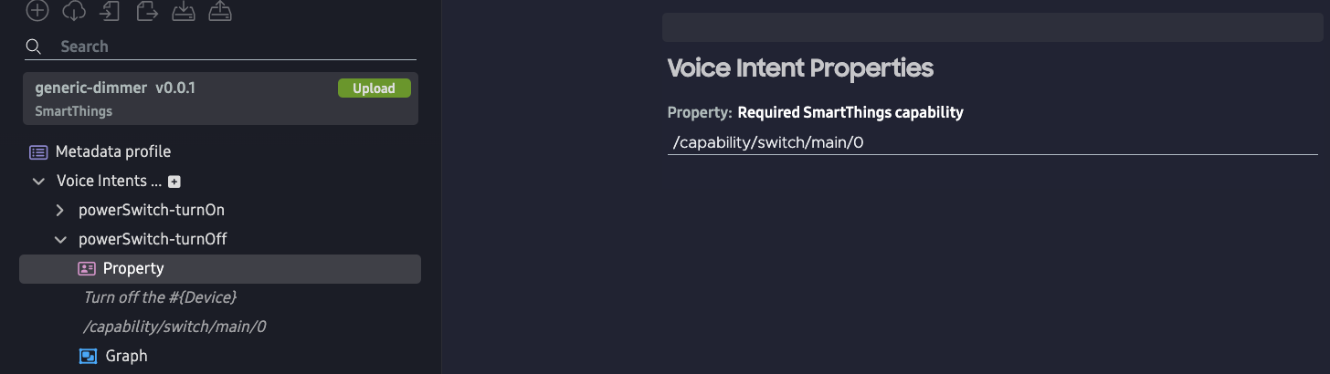 Change Voice Intent Property